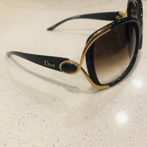 Dior Brown Frame gold embellishments Sunglasses